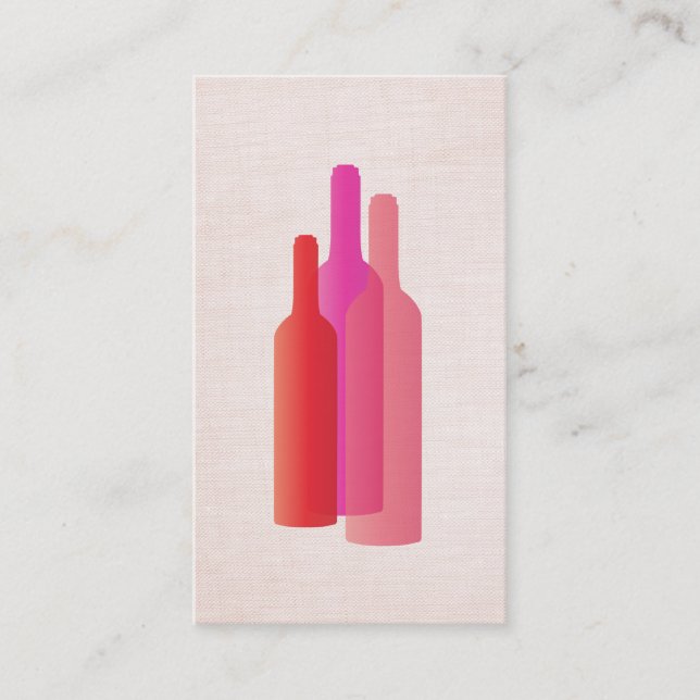 Wine Lover's Barkeeper Business Card Visitenkarte (Vorderseite)