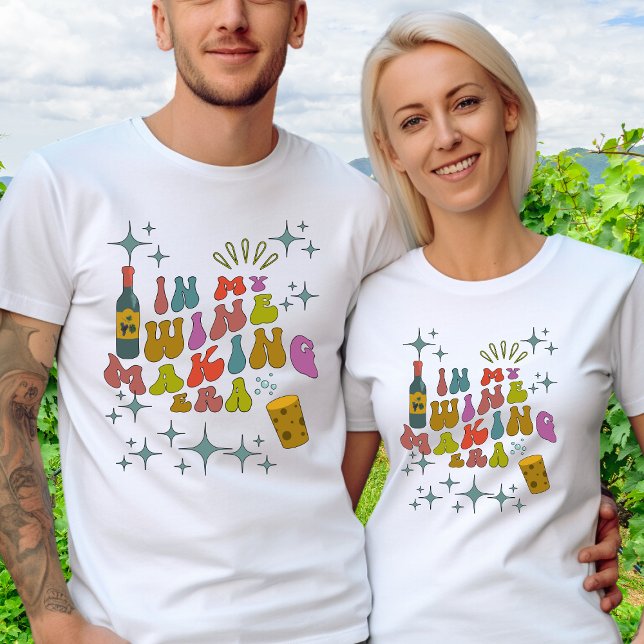 Wine Maaking Hobby Custom Text on Back T-Shirt (Von Creator hochgeladen)