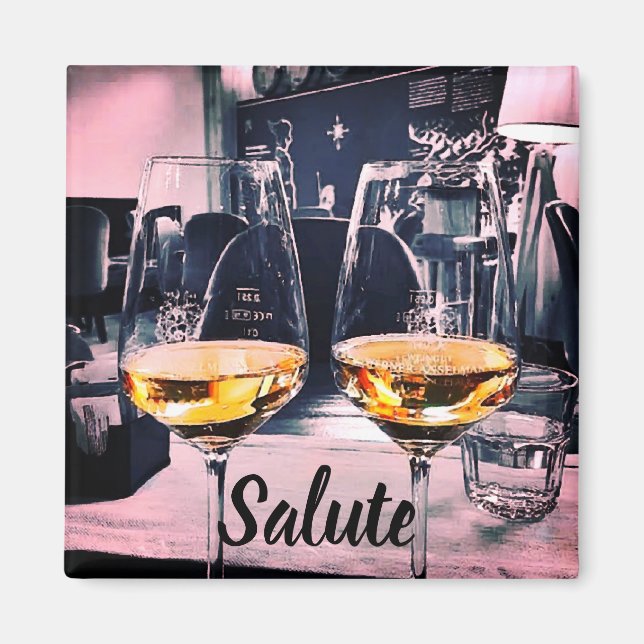 Wine Magnet mit italienischem Wort für Beifall (Vorne)