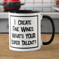 Wine Maker Super Talent. Zwei Tone-Kaffee-Tasse