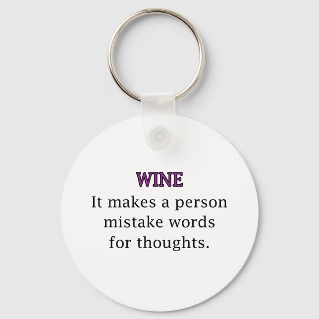 Wine Mistakes Schlüsselanhänger (Vorderseite)