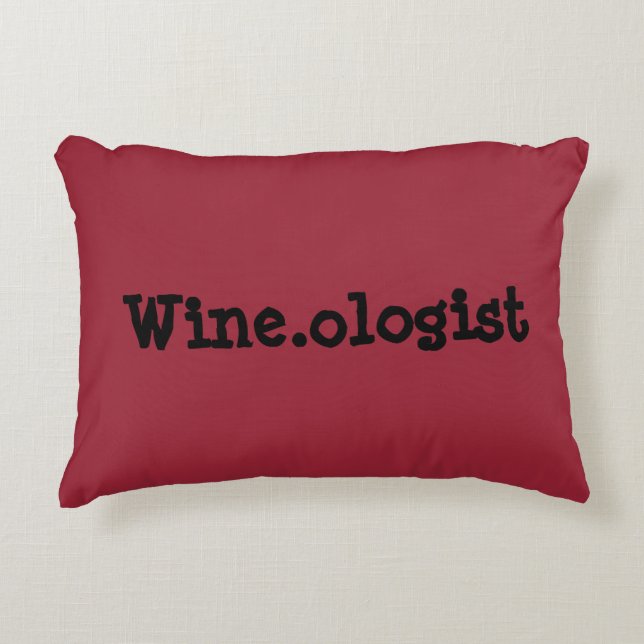 Wine.ologist Zitat-Akzent-Kissen Dekokissen (Vorderseite)