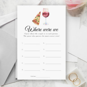 Wine & Pizza Brautparty Wo waren wir?