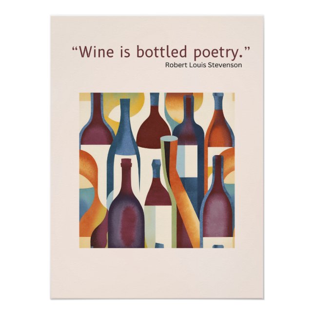 Wine Poster Quote (Vorderseite)