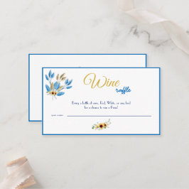 Wine Raffle Wedle Brautparty Card Platzkarte
