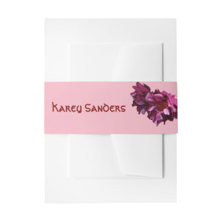 Wine Red Custom Bauchbands Einladungsbanderole
