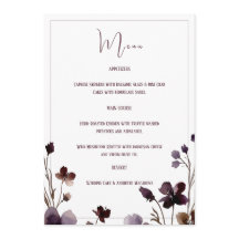 Wine Red Plum Mauve Fall Floral Wedding