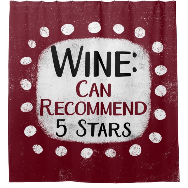 Wine Review 5 Etoiles Douche rideau (Devant)