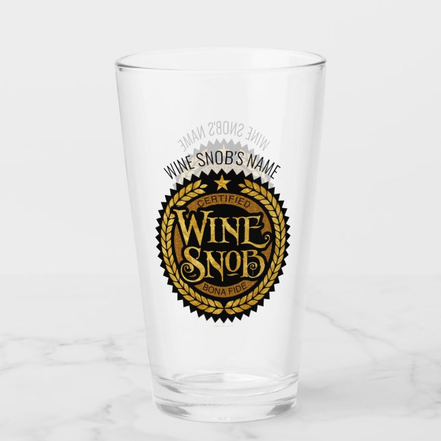 Wine Snob Glas (Vorderseite)