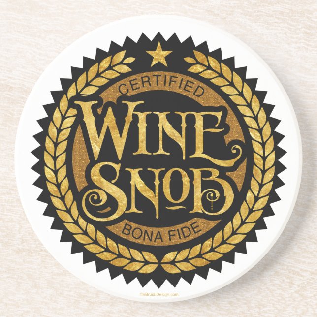 Wine Snob Untersetzer (Vorne)