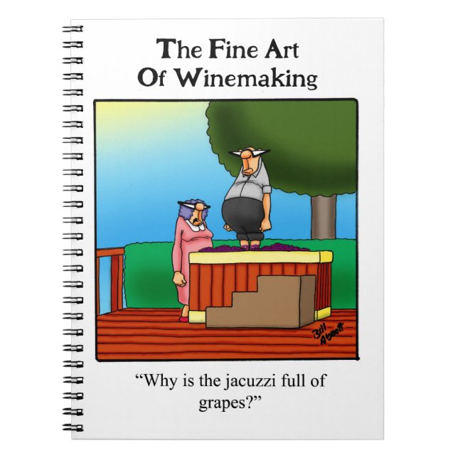 Wine Spaß Personalize Notebook Notizblock (Vorderseite)