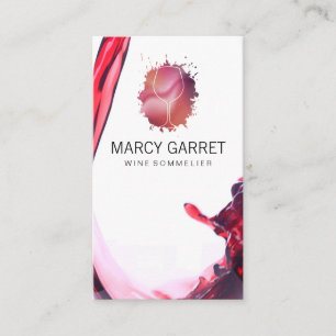 Wine Splash   Weintrub Visitenkarte