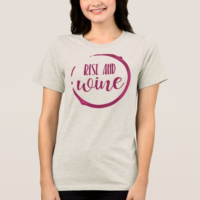 Wine-Themed Bachelorette Group Tri-Blend Shirt (Vorderseite)