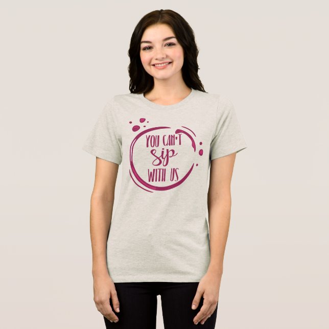 Wine Themed Bachelorette Group Tri-Blend Shirt (Vorderseite voll)