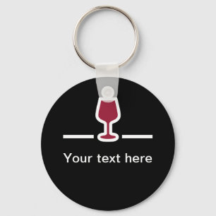 Wine Themed Message Keychains Schlüsselanhänger