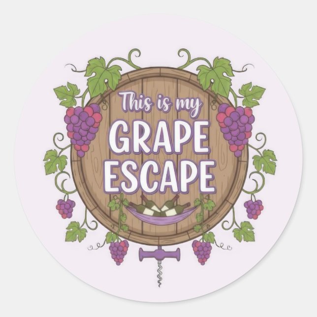 Wine Time Sticker Set (Vorderseite)