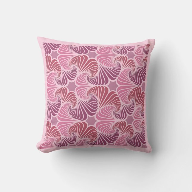 Wine Twirls Reversible Throw Kissen (Vorderseite)