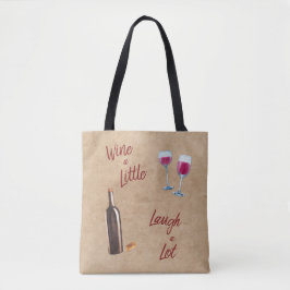 Wine un peu de sac fourre-tout à citation de rire