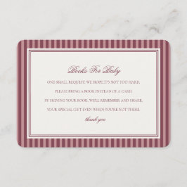 Wine Vineyard Club Old Money Books For Baby Shower Begleitkarte