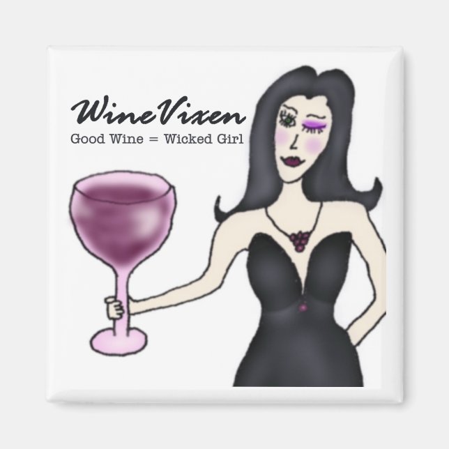 Wine Vixen "Wicked Girl" Magnet (Vorne)