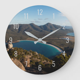 Wineglass Bay Tasmania Australien Landschaft Große Wanduhr