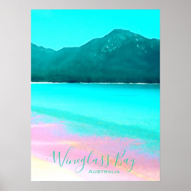 Wineglass Bay Tasmania Australien Poster (Vorne)
