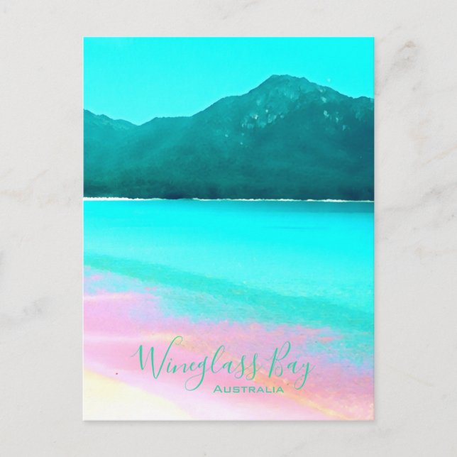 Wineglass Bay Tasmania Australien Postkarte (Vorderseite)