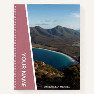 Wineglass Bay, Tasmania, Australien, Rose Gold Notizbuch