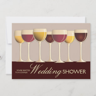 Wineglass Selection Paare Polterabend Einladung