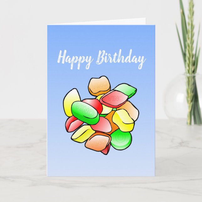 Winegum Birthday Card Karte (Vorderseite)