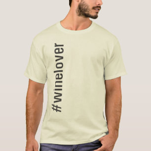 #winelover Vertikale T-Shirt