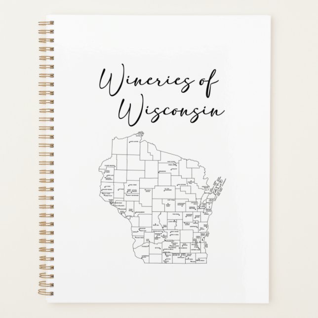 Wineries of Wisconsin Planer (Vorderseite)