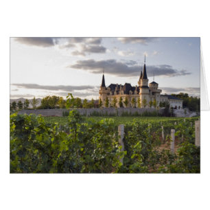 Winery-Gebäude vom Weinberg aus gesehen in