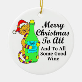 Winey Katzen-Weihnachten "… und zu etwas ganzem Keramikornament