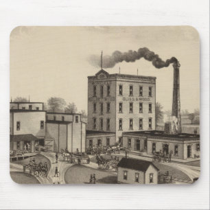 Winfield Roller Mills, Blissand Wood, Kansas Mousepad
