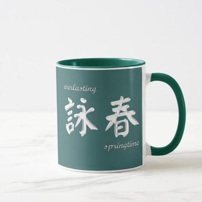 Wing Chun (awc) Tasse - Grün (Rechts)
