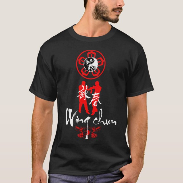 Wing Chun Kung Fu Elements T-shirt Arts martiaux (Devant)