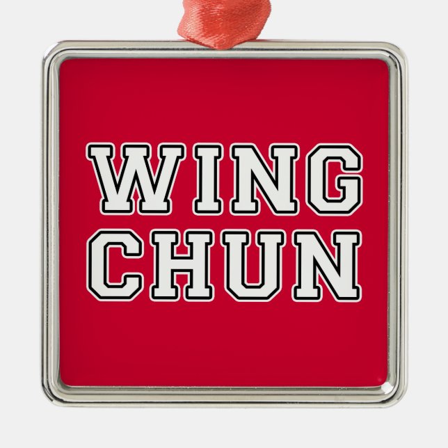 Wing Chun Ornament Aus Metall (Vorne)