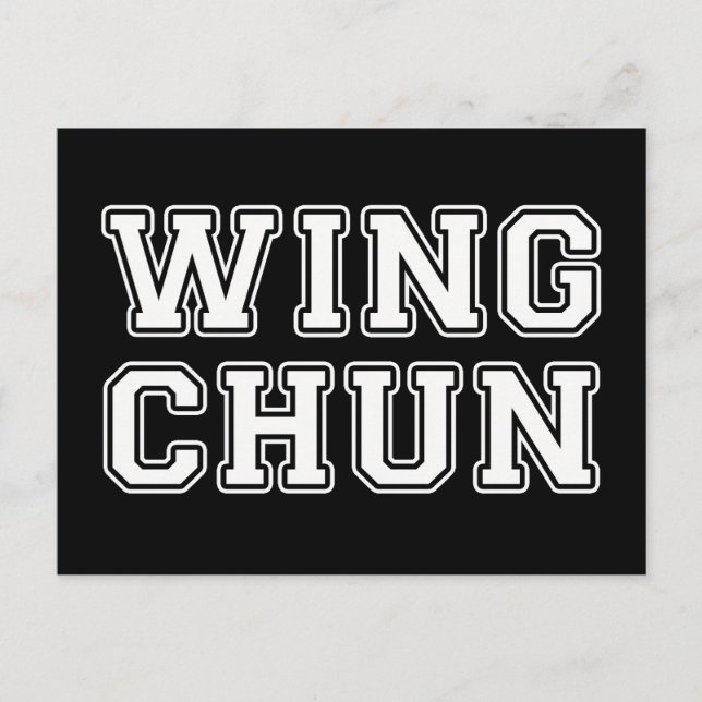 Wing Chun Postkarte (Vorderseite)