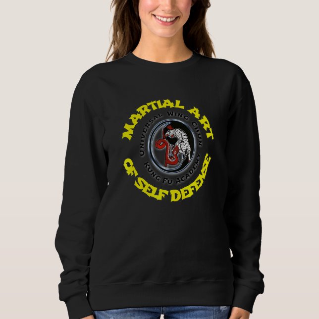 Wing Chun Tiger Dragon Martial of Self Defense Sweatshirt (Vorderseite)