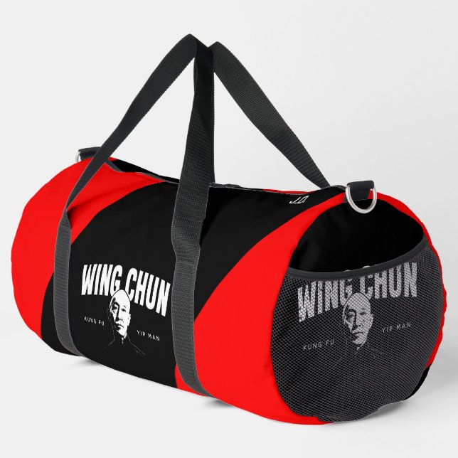 Wing Chun "Yip Man" Kung Fu Practitioner Custom Duffle Bag (Rechte Ecke)