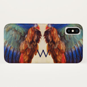 WING FEATHERS OF THE EUROPEAN ROLLER MONOGRAM Case-Mate iPhone HÜLLE