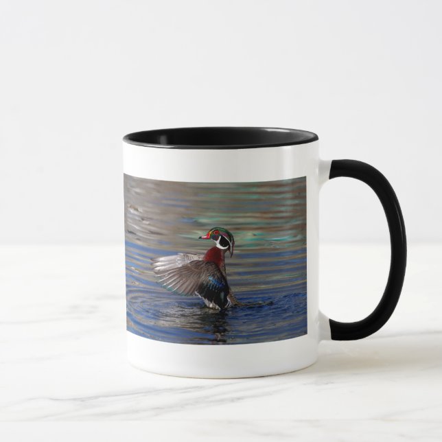 Wing Flapping Wood Duck Tasse (Rechts)