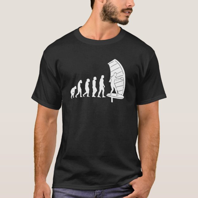Wing Foiling Evolution für Wing Surfer T-Shirt (Vorderseite)