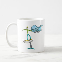 Wing Foiling Stickman Kaffeetasse