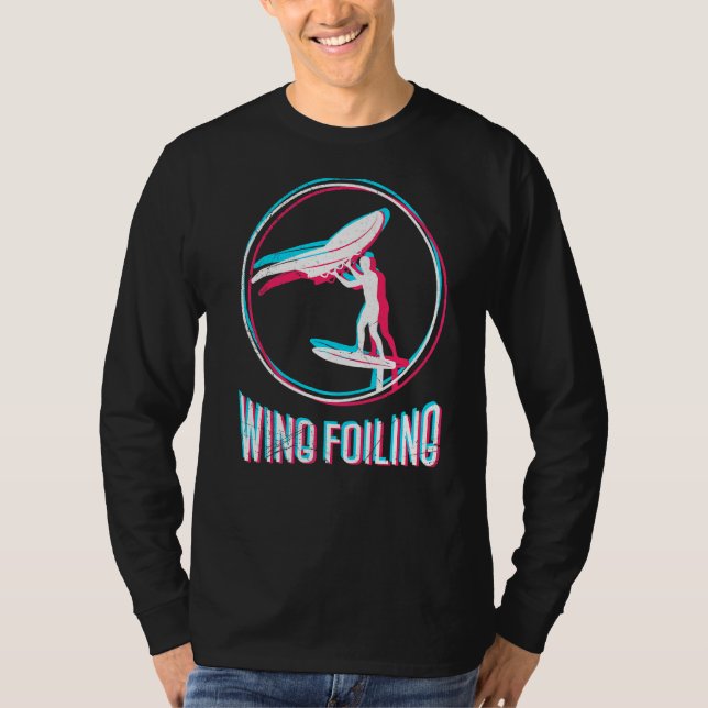Wing Foiling Wing Surf Wing Foiler T-Shirt (Vorderseite)