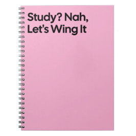 Wing It Funny Study Notebook Notizblock