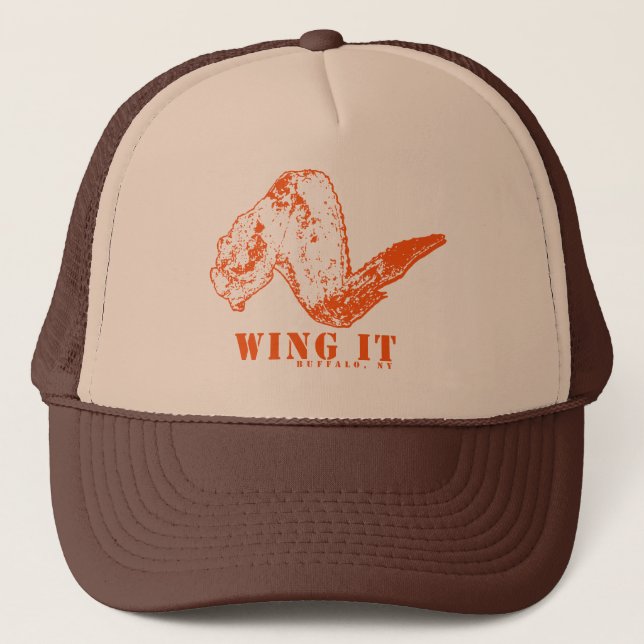 Wing it truckerkappe (Vorderseite)