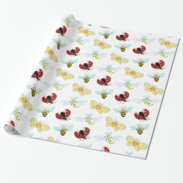 Wing-Nutz™_Fluttering Buddies_pattern_Party time Geschenkpapier