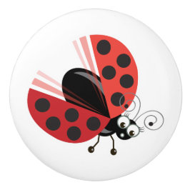 Wing-Nutz™_Ladybug (Dotty)_Sweet & Fun Dekoration Keramikknauf